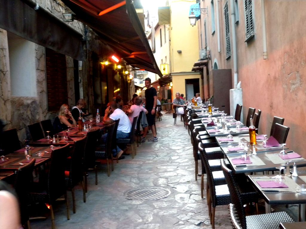 Ajaccio restaurants in the evening - Corsica