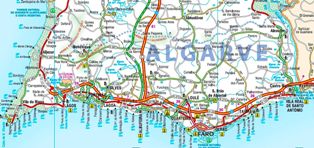 Algarve road map