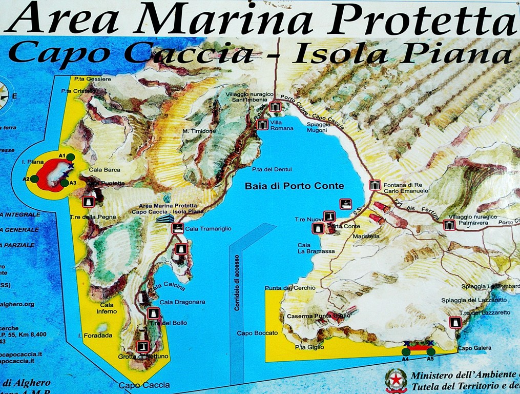 Where is Capo Caccia Sardinia on map