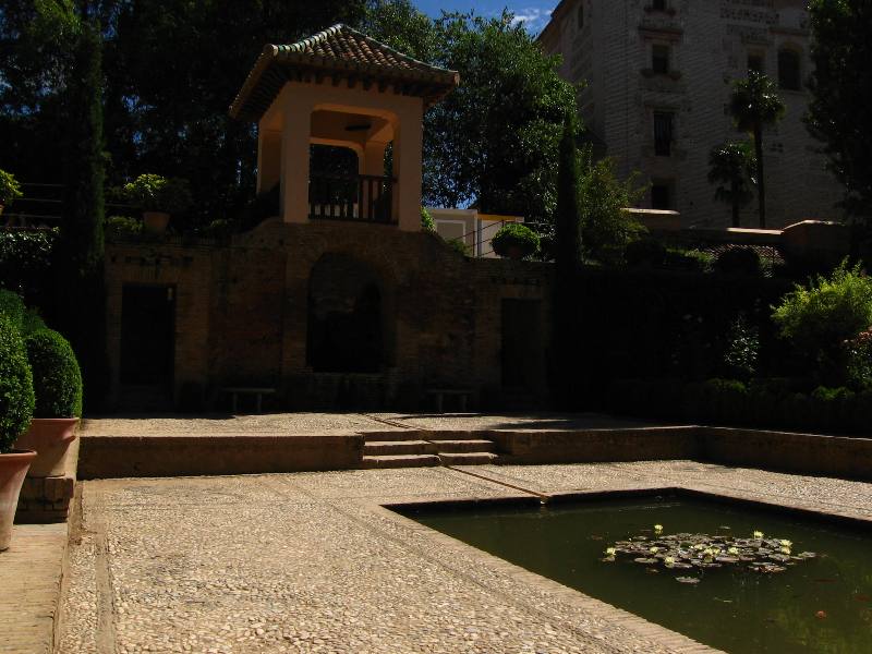 The Generalife is composed of a series of large gardens, where every corner holds a novelty and a pleasant surprise for the eyes, with a minimum of obtrusive buildings - Granada Spain 