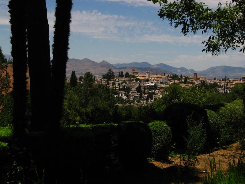 Generalife is located next to the Alhambra and was the summer palace for the king - Granada Spain 