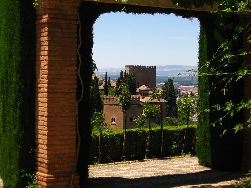 Alcazaba is the oldest part of the complex which is situated in the western part of La Alhambra - Granada Spain