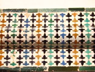 Alhambra abstract geometric patterns ceramic tiles 