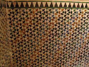 Alhambra arabesque, ceramic, tiles