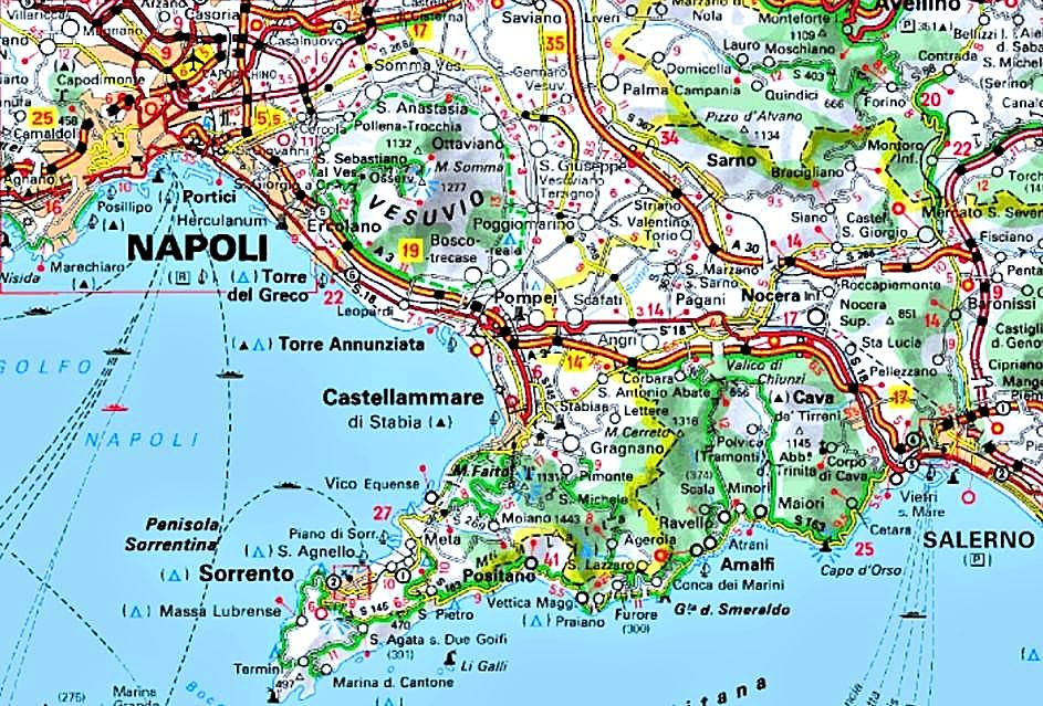 Where Is Amalfi Coast On Map Italy