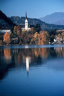 Lake Bled church