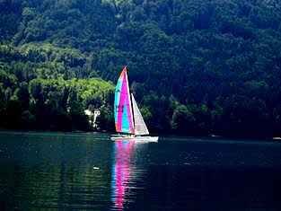 Sailing on Lake Bohinj - Slovenia