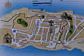 Bonifacio old town map  - Corsica