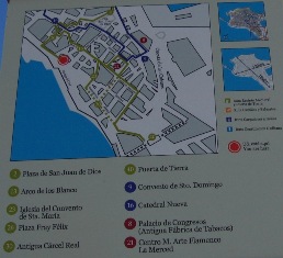 Tourists map of Cadiz