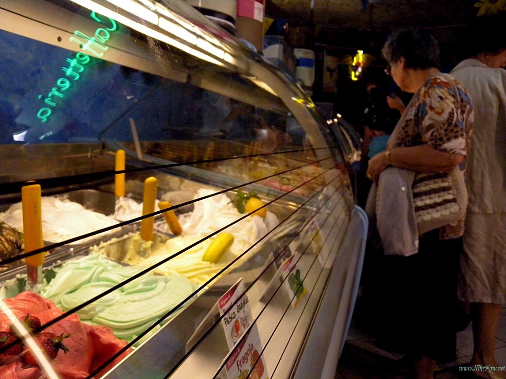 Choose one of many absolutely superb ice creams in Cagliari, so many different flavours to choose from you'll find yourself going back again and again and again - Sardinia