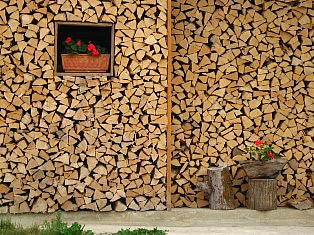 Bohinj valley - firewood for winter