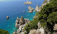 Green Coast of Corfu Island