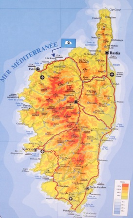 Corsica  Map France