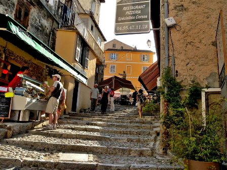 Old town and streets of Corte Corsica