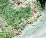 Map of  Costa Brava
