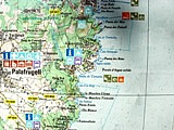 Map of Tamariu Costa Brava