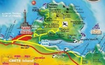 Chania map - Crete