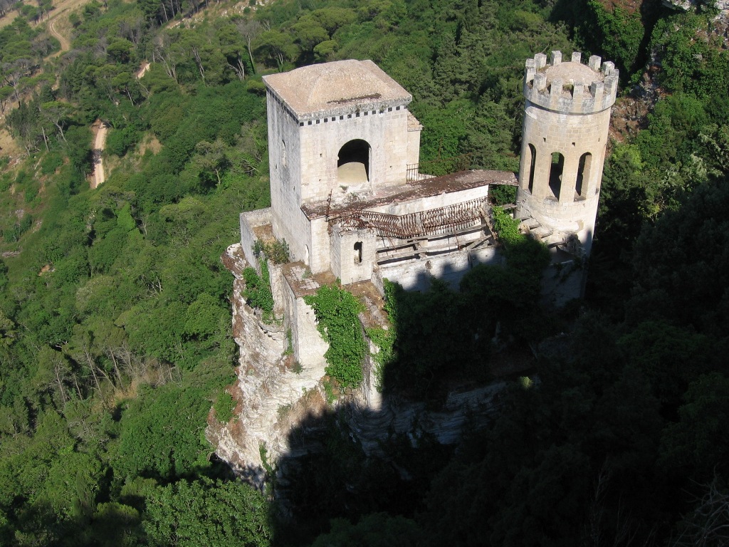 Venus castle in Erice Sicily is the stuff of fairytales. The castle was built on the site of a former temple to Venus - Sicily Italy 