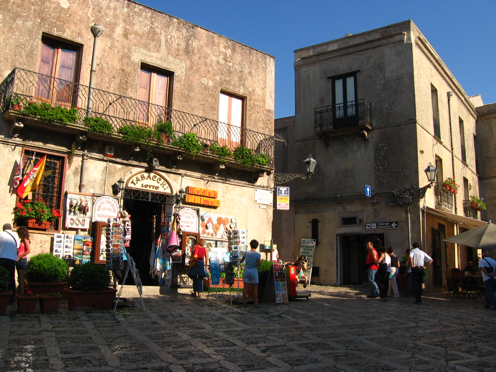 Erice breathes an medieval spirit. Take a look to the small marble streets where you will feel back in time, Sicily Italy 