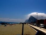 Gibraltar rock from the beach