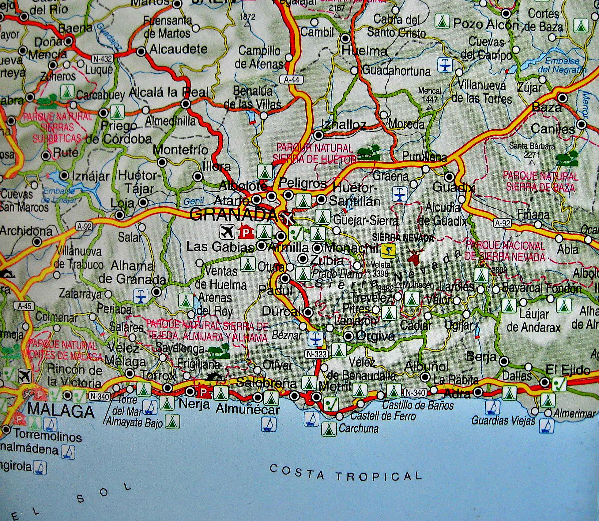 map of granada spain