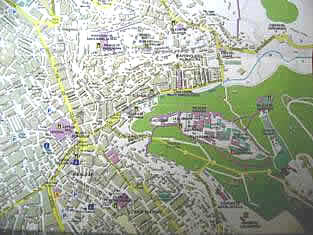 Streets map of Granada