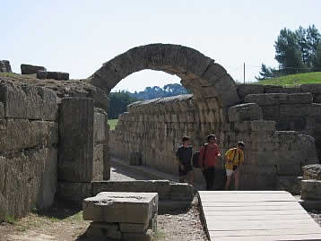 Stadium entrance of Ancient Olympia