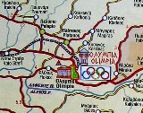 Map of Olympia Greece