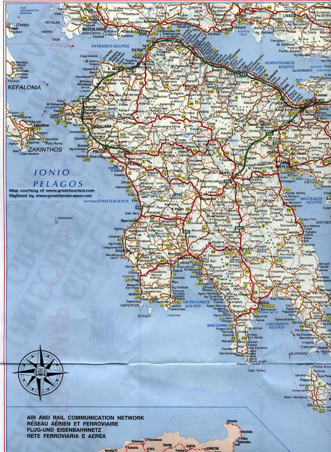 Road map to Greece - Limnos, Lesvos, Hios, Andros, Ikaria, Kea, Tinos