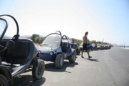 Travel with buggy through Crete