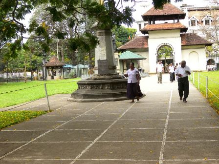 garden of Buddha tooth temple Kandy - Sri Lanka