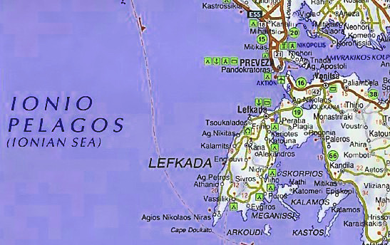 Where is Lefkas, The island of Lefkas (Lefkada) lies on the southern part of Greece and it is connected to the mainland with only one floating bridge - Greece