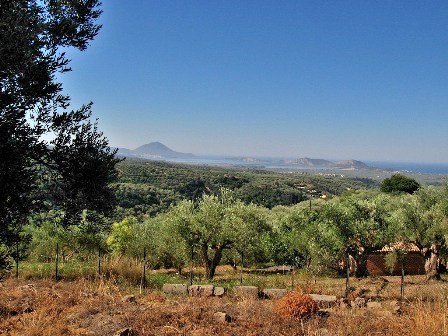 View to the Pylos bay - Messinia Peloponnese Greece