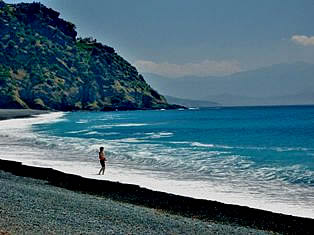 Nonza - Black beach Plage de Baracatoggio Corsica