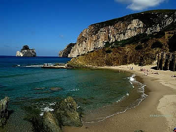 Masua beach with Pan di Zucchero islet - Sardinia