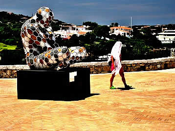 Sculpture in village of  Porto Cervo - Sardinia