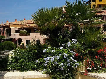 Architecture with greenery and Gardens of Porto Cervo - Sardinia