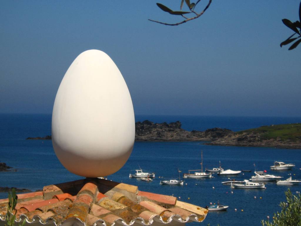 Egg on the roof of Dali's home in Port Ligat - Spain 