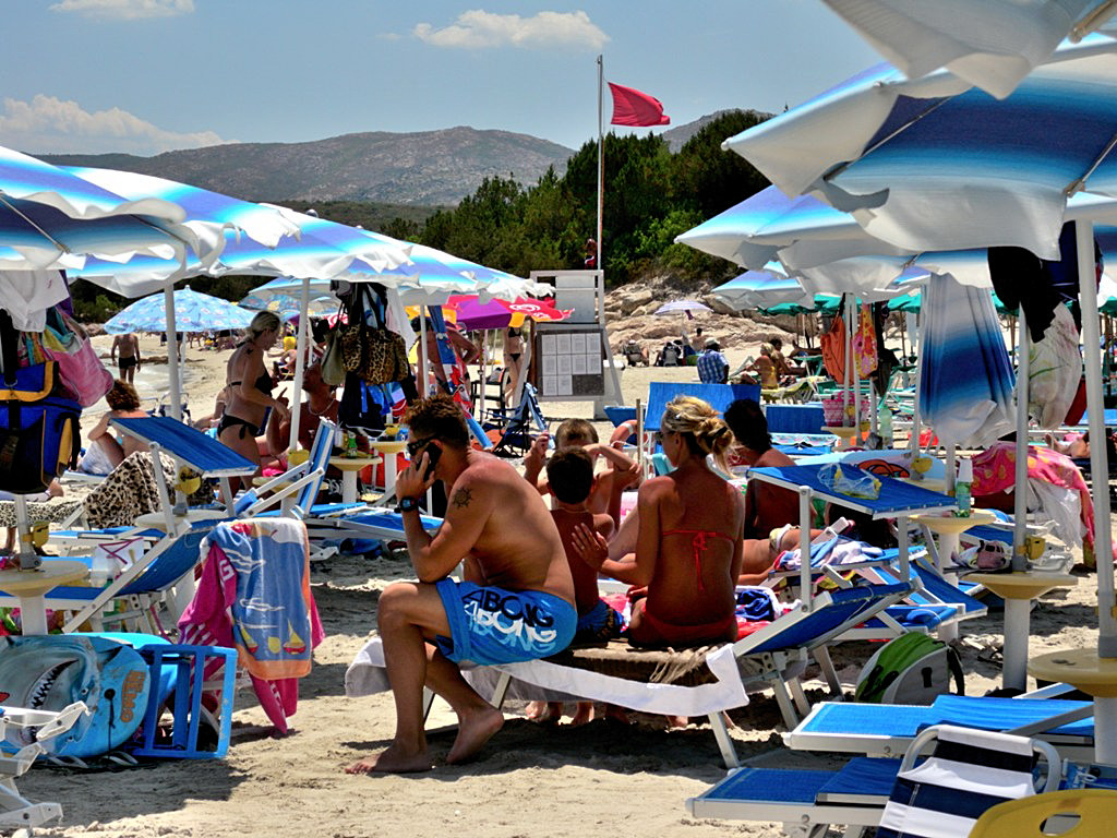 Holidays on Coda Cavallo beach, Sardinia, Italy 