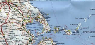 Where is Skiathos on map - Greece