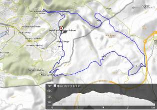 Bicycling map to Kozina Trieste