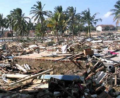 Sri Lanka - beach after tsunami