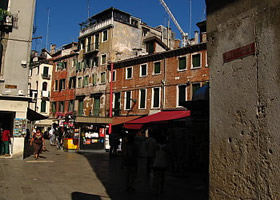 Traffic free streets of Venice