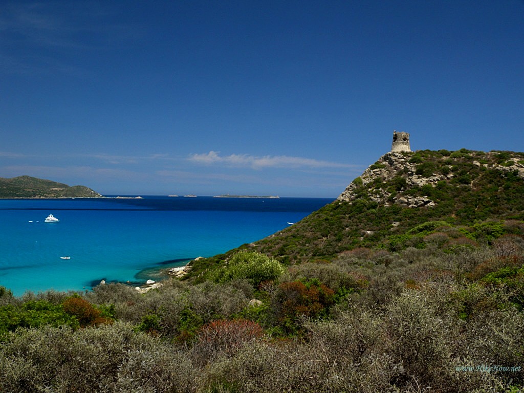 Tower above Villasimius Beach - Sardinia