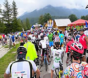 Bike race to Vrsic pass