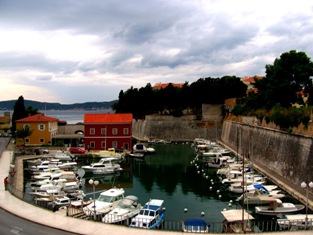 Chain harbour Zadar