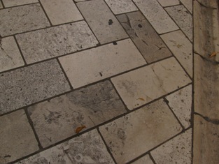 Street pavement of Zadar