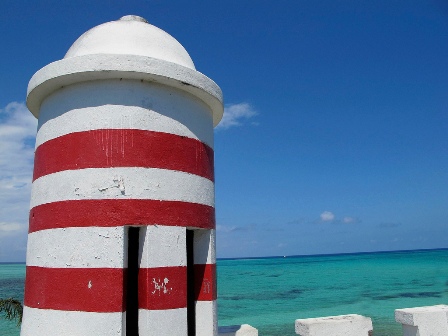 Andros island Bahamas - fresh creek lighthouse