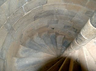 Spiral staircase of tower in Beja - Portugal