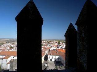 Beja town from castle - Portugal
